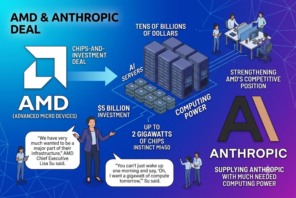 AMD and Anthropic Partner in Multibillion-Dollar AI Hardware Deal