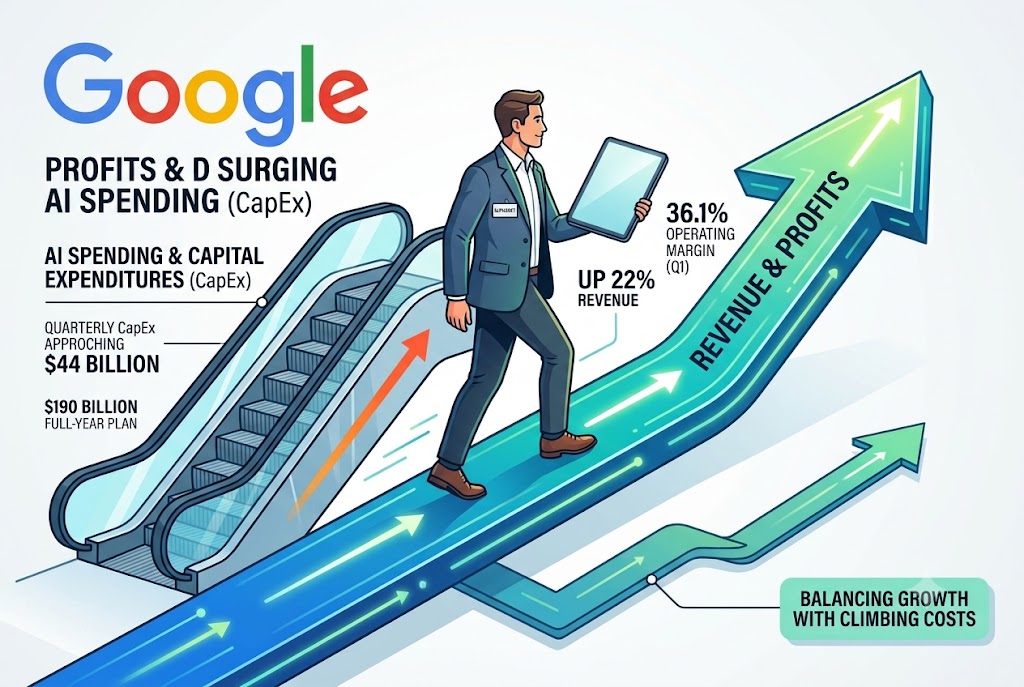 Google’s profits are outrunning its AI spending boom