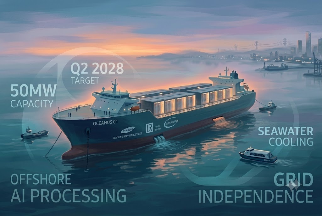 Samsung Plans Floating Server Farms to Solve AI Power Demands