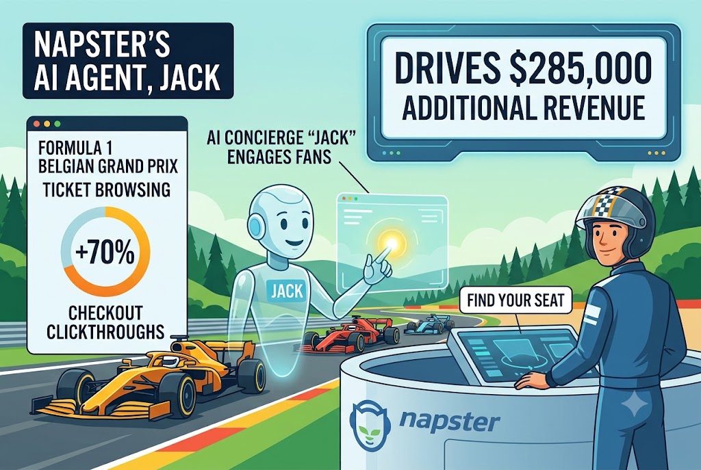Napster AI Concierge Delivers Big Revenue Boost for Belgian Grand Prix Ticket Sales