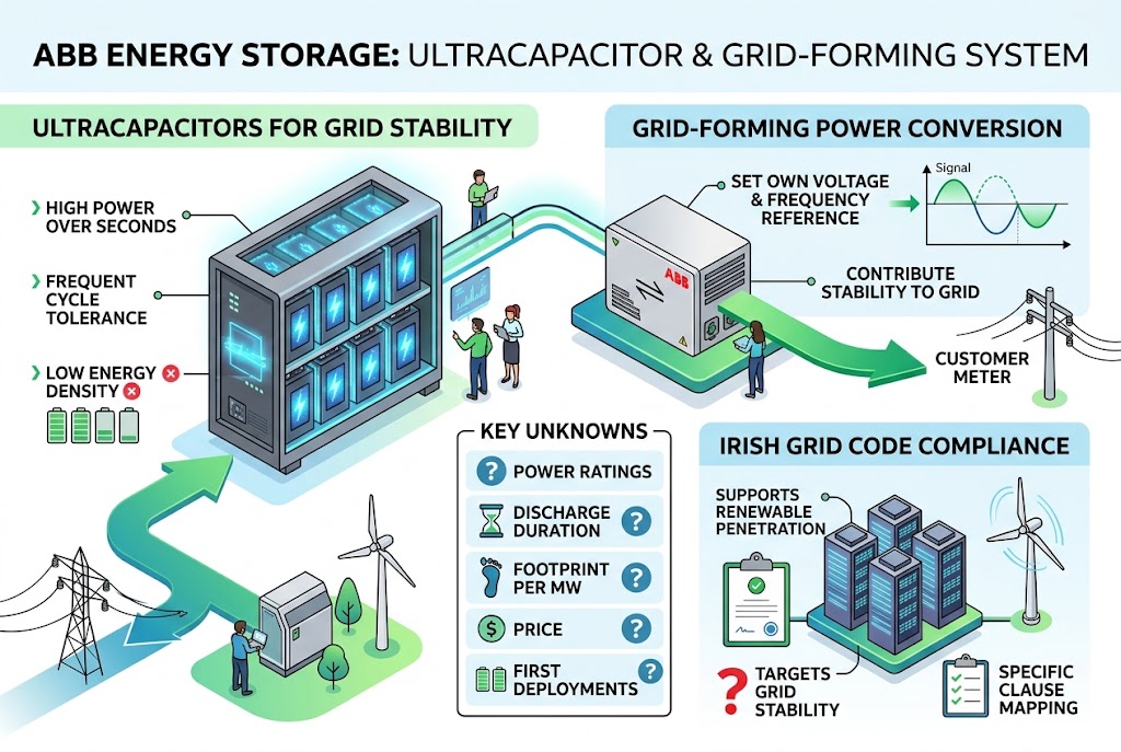 ABB Launches Ultracapacitor Storage Aimed at Ireland’s Data Center Grid Code