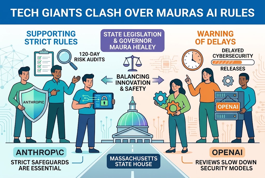Tech Giants Anthropic and Open AI Clash Over Massachusetts AI Safety Legislation
