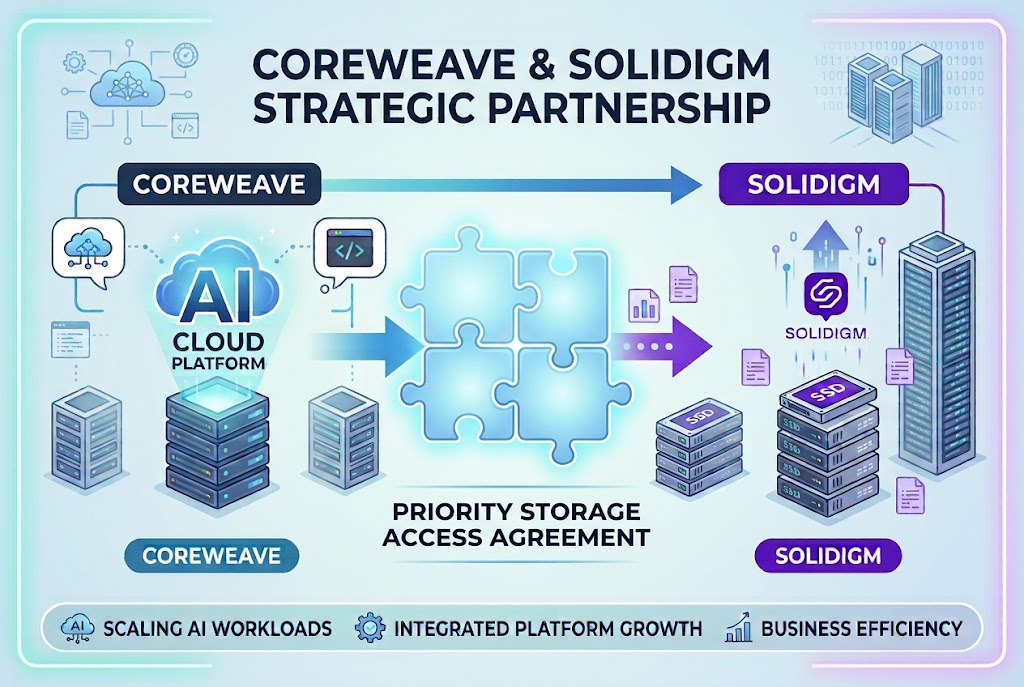 CoreWeave Partners With Solidigm to Expand Enterprise Storage Capabilities