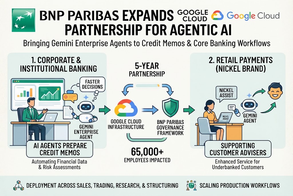 BNP Paribas Expands Google Cloud Partnership for Agentic AI Across Banking