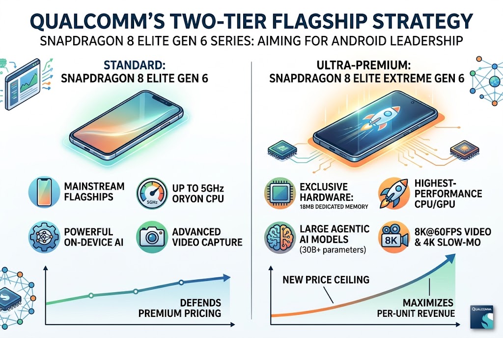 Qualcomm Splits Its Flagship Phone Chip in Two as It Bets on Agentic AI to Revive Handset Revenue