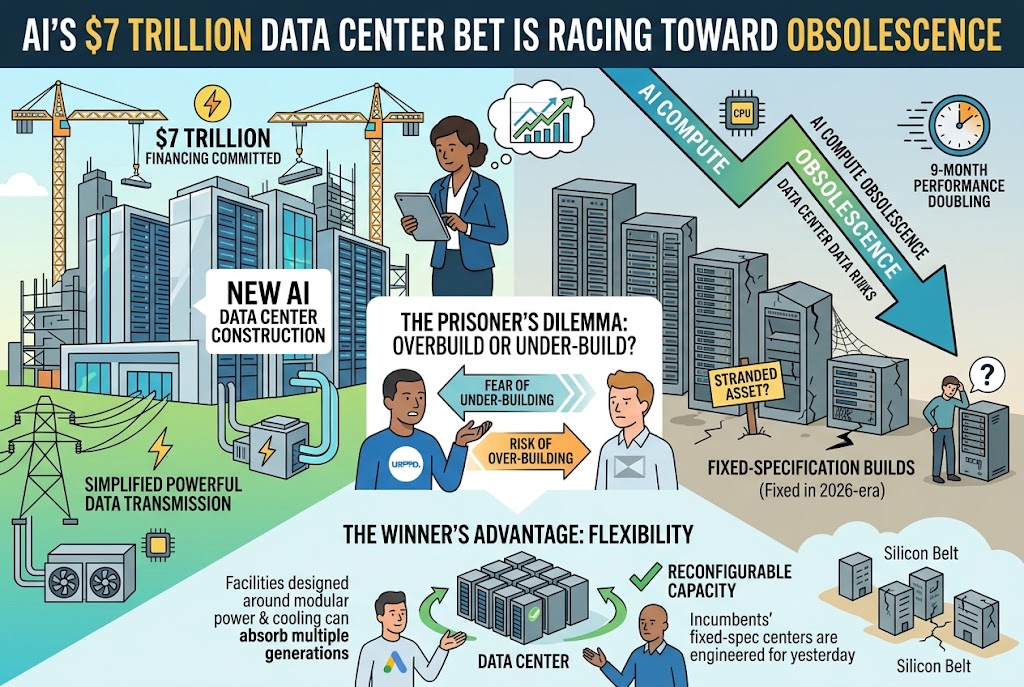AI’s $7 Trillion Data Center Bet Is Racing Toward Its Own Obsolescence