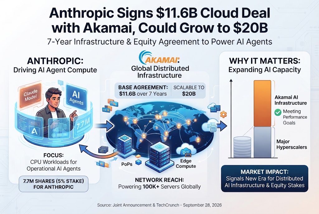 Anthropic Signs $11.6 Billion Cloud Deal With Akamai, Could Grow to $20 Billion