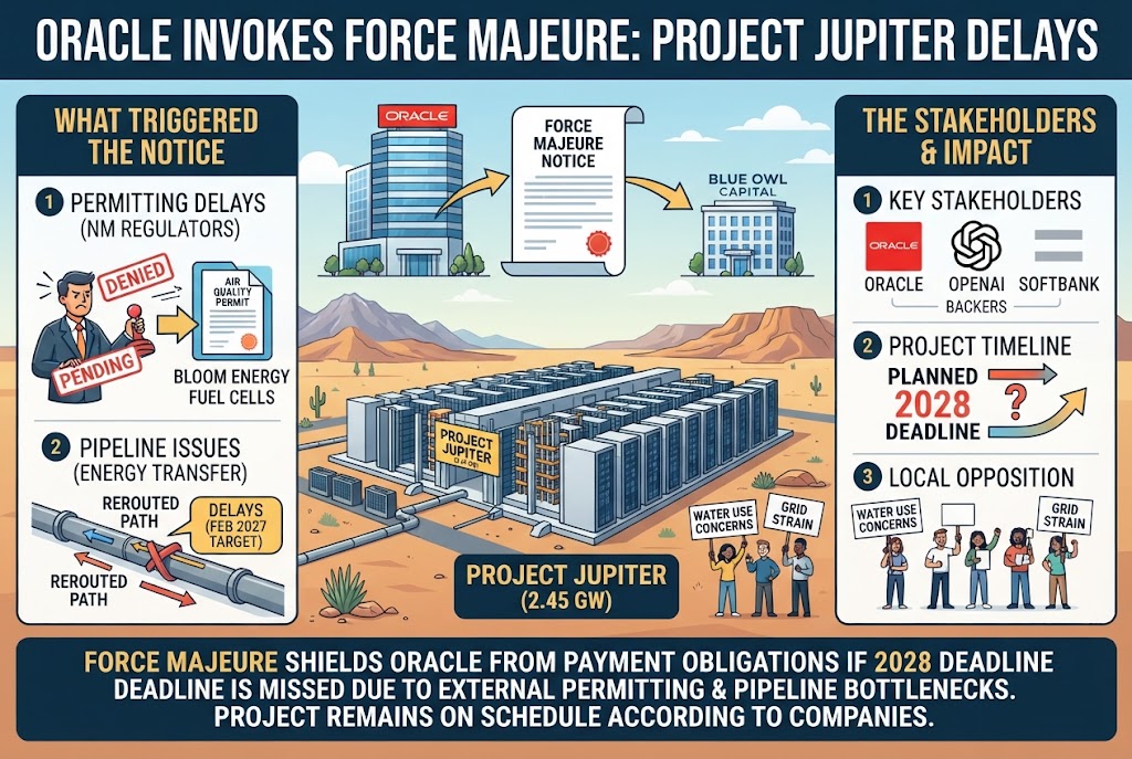 Oracle Invokes Force Majeure on Stargate Data Center Project in New Mexico